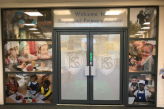 Kingsland Primary entrance graphics