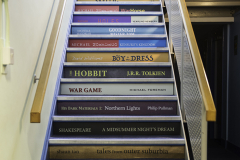 Book spines step graphics