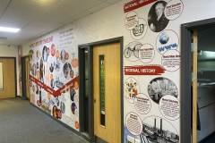 World history timeline wall